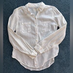 Lily Pulitzer Long Sleeve Linen Top